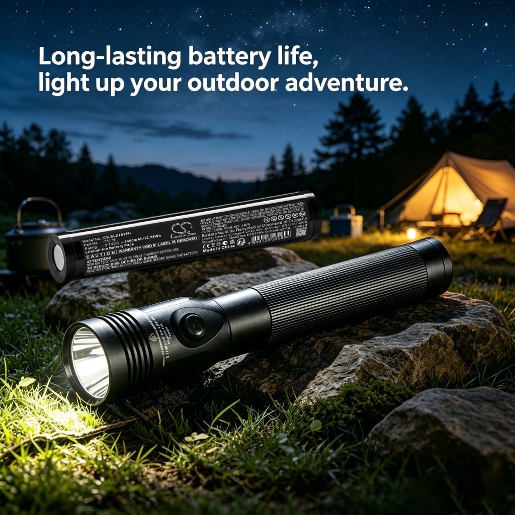 Batteri kompatibel med Streamlight CS-SLX751FH