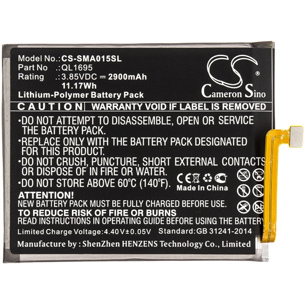 Batterier till mobiltelefoner Samsung CS-SMA015SL