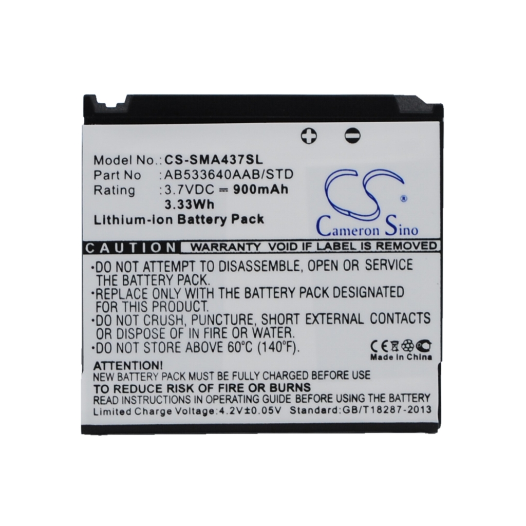 Batteri kompatibel med Samsung CS-SMA437SL
