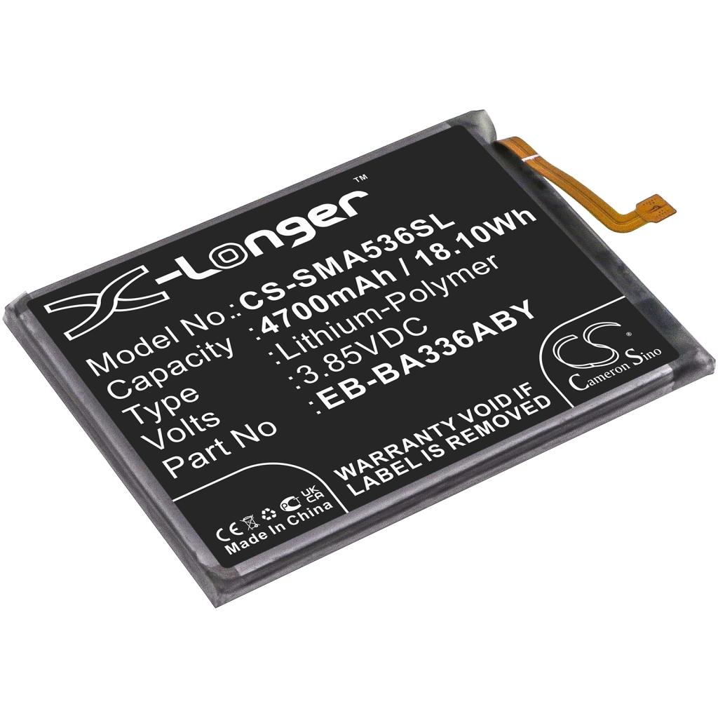 Battery Replaces EB-BA536ABY