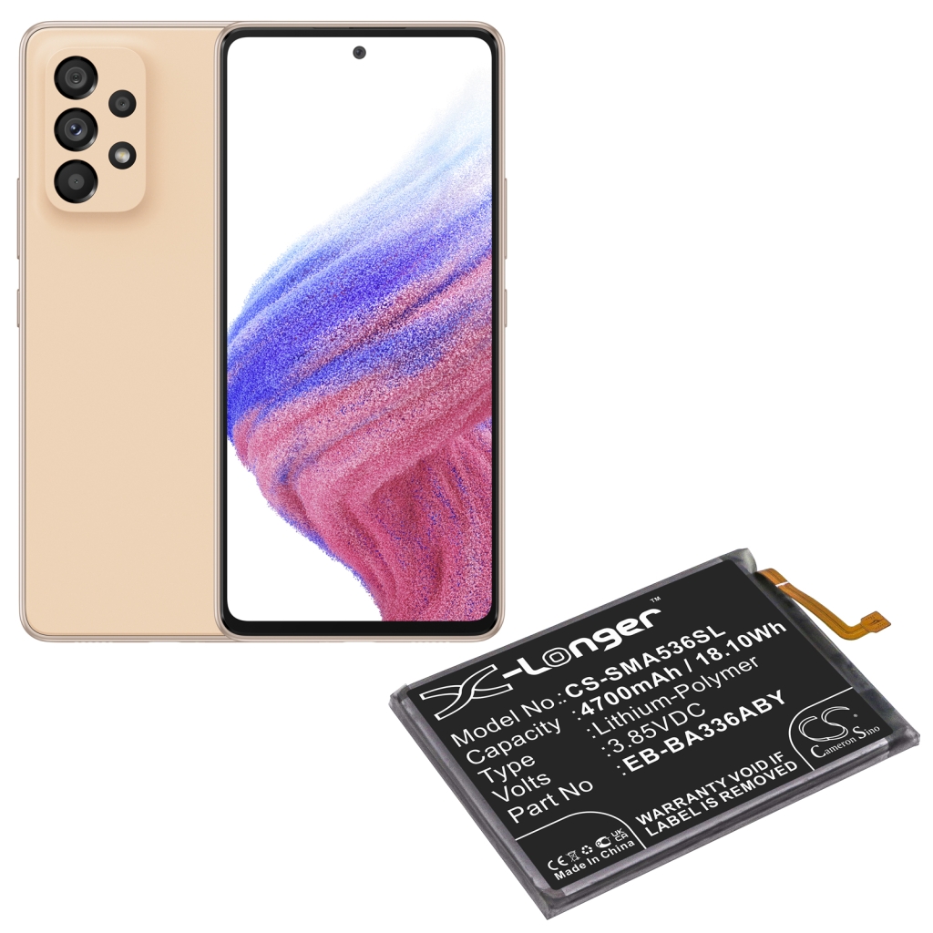 Battery Replaces EB-BA536ABY