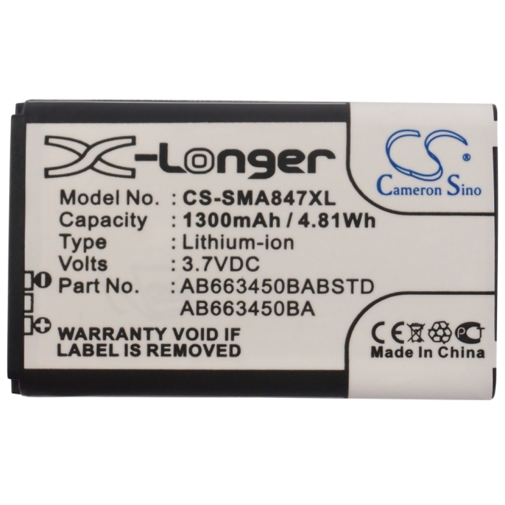 Batteri kompatibel med Samsung CS-SMA847XL