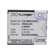CS-SMG530XL<br />Batteries for   replaces battery EB-BG530CBZ