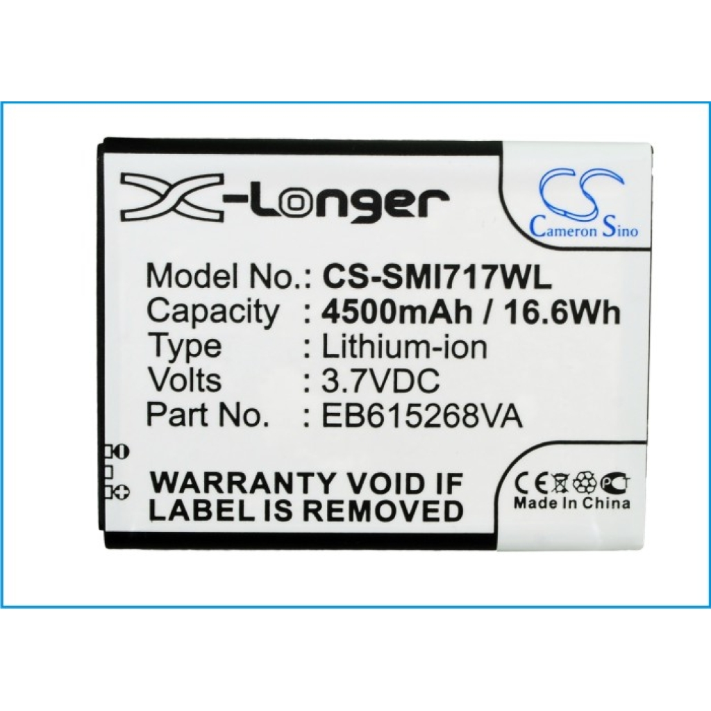 Batteri kompatibel med Samsung AT&T CS-SMI717WL