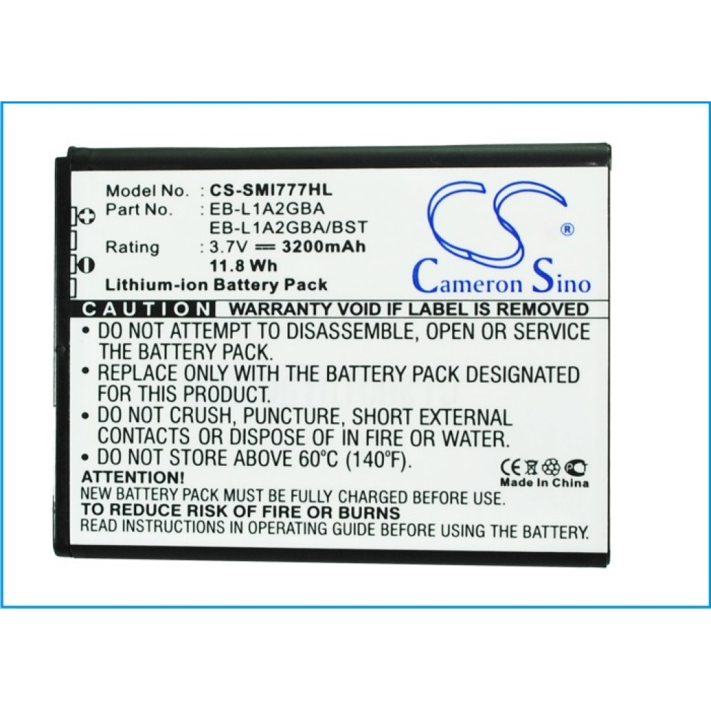 Batteri kompatibel med Samsung AT&T CS-SMI777HL