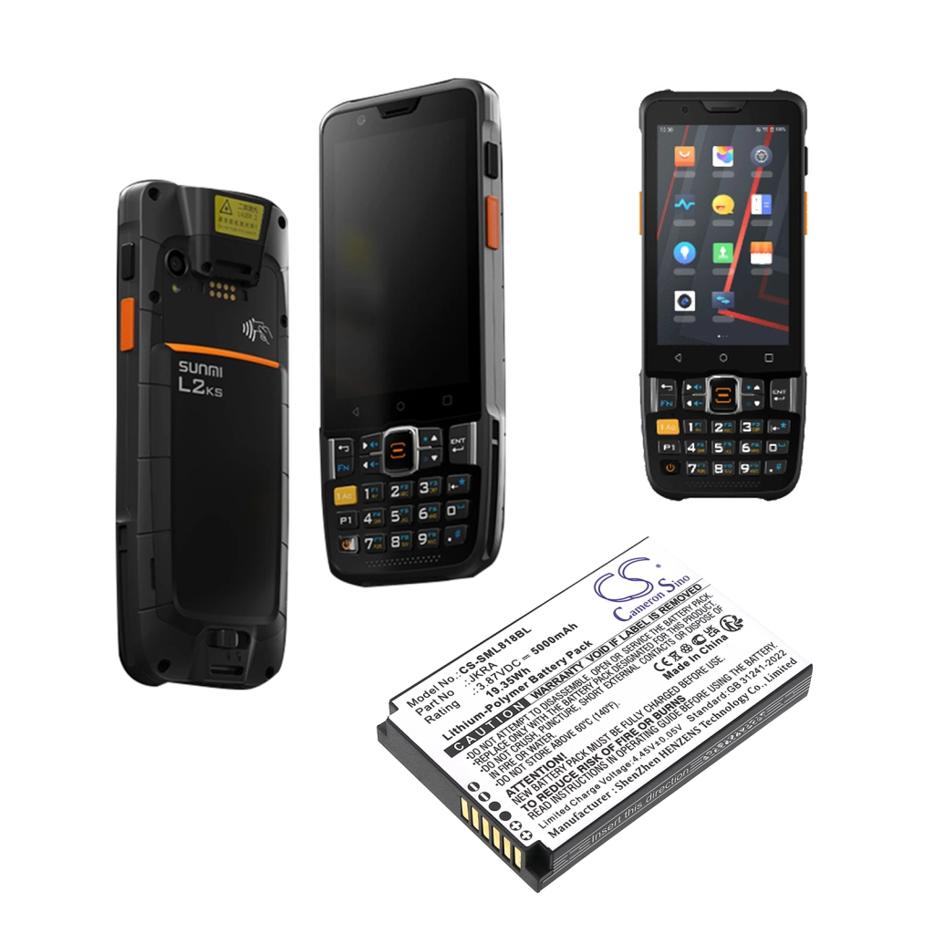 Compatible battery replacement for Sunmi JKRA