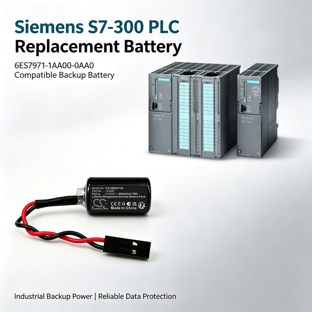 Batterier kompatibel med Siemens Simatic S5-100U S5-90U S5-95U CS-SMS511SL