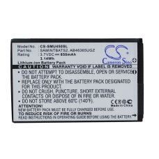 Kompatibel batteribyte för Samsung AB463651GZ,AB463651GZBSTD,SAMINTBATS2