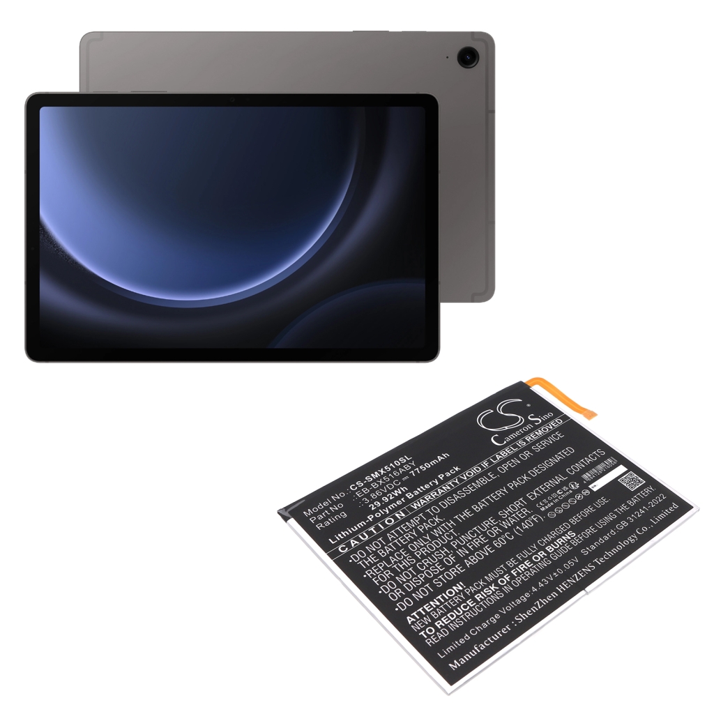 Batterier för surfplattor Samsung CS-SMX510SL