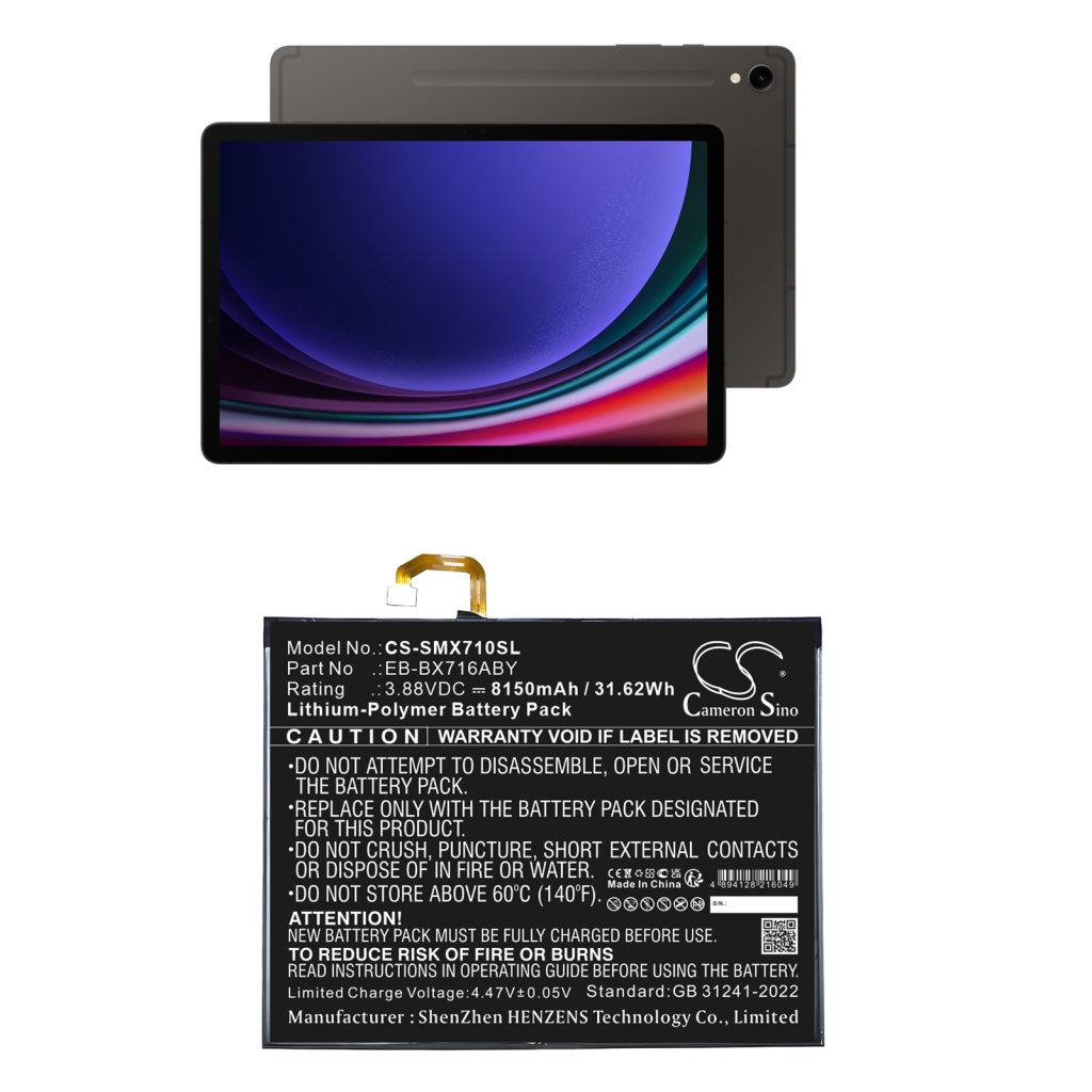 Batterier för surfplattor Samsung CS-SMX710SL