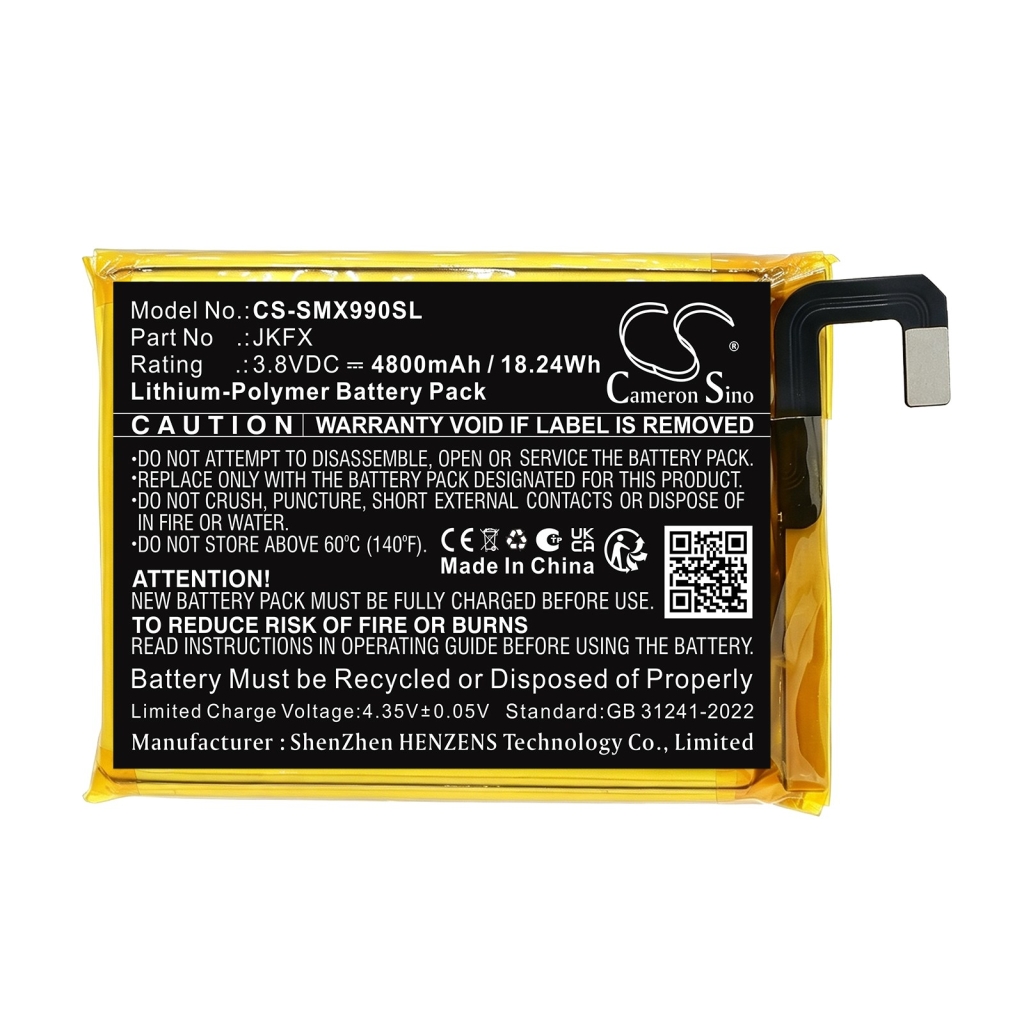 Batterier kompatibel med Sunmi X9 X9 CS-SMX990SL