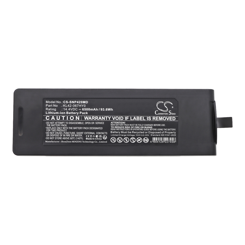 Batteri kompatibel med Sonoscape CS-SNP420MD