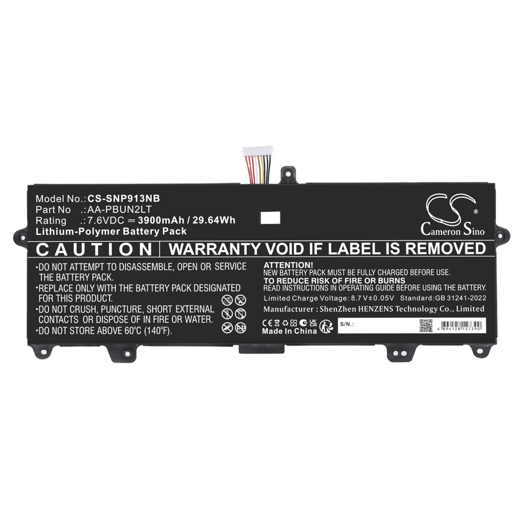Batteri kompatibel med Samsung CS-SNP913NB