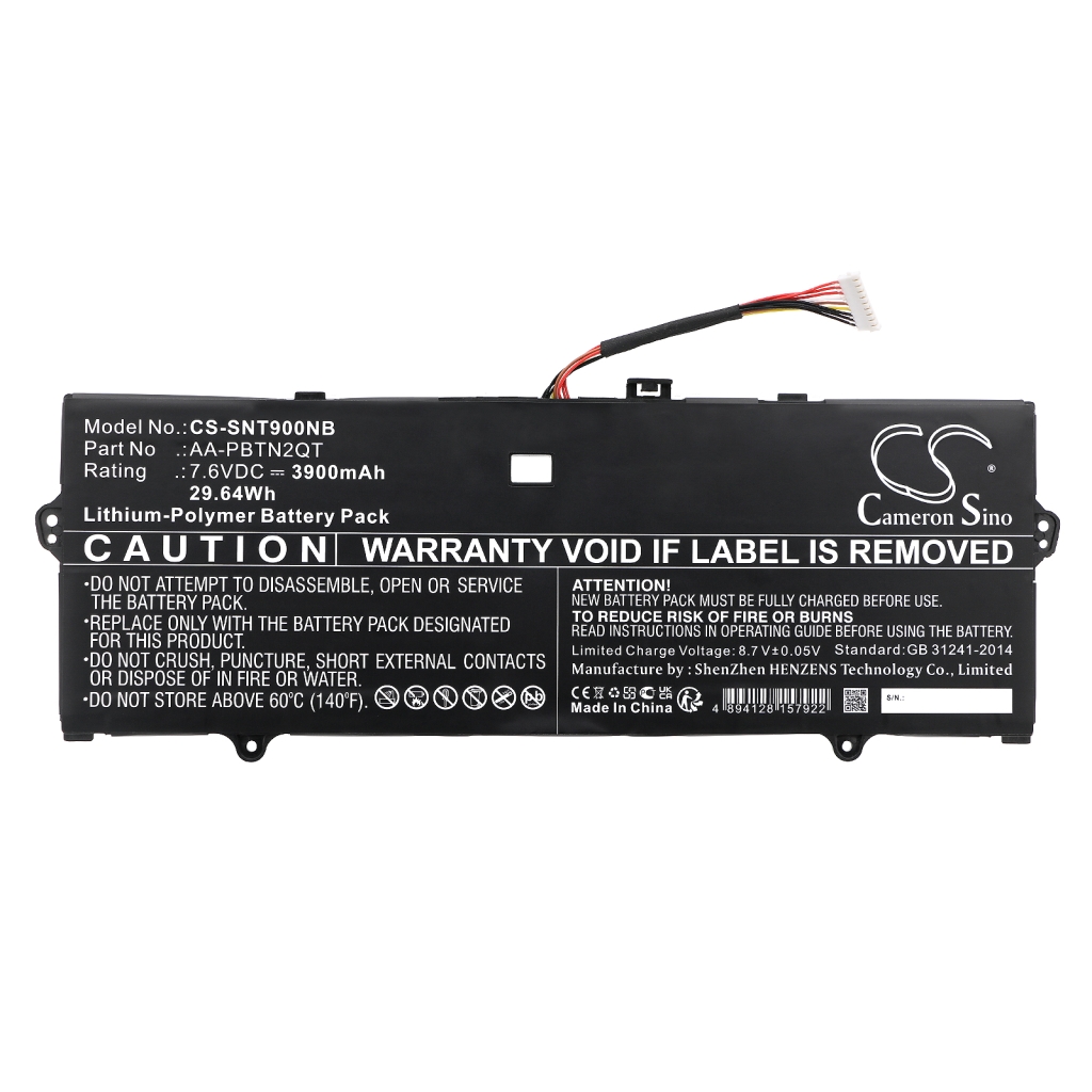 Batterier till bärbara datorer Samsung CS-SNT900NB