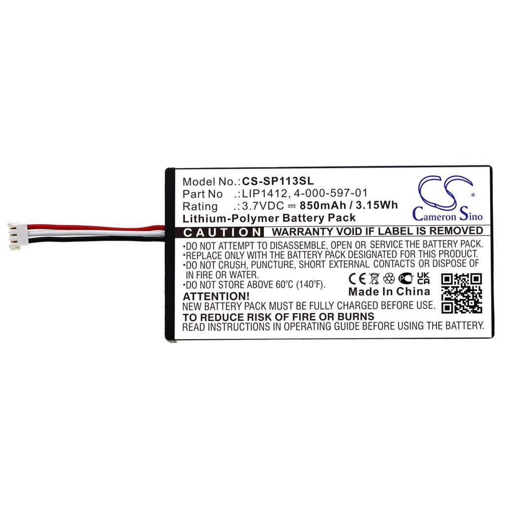 Batterier till spelkonsoler Sony CS-SP113SL