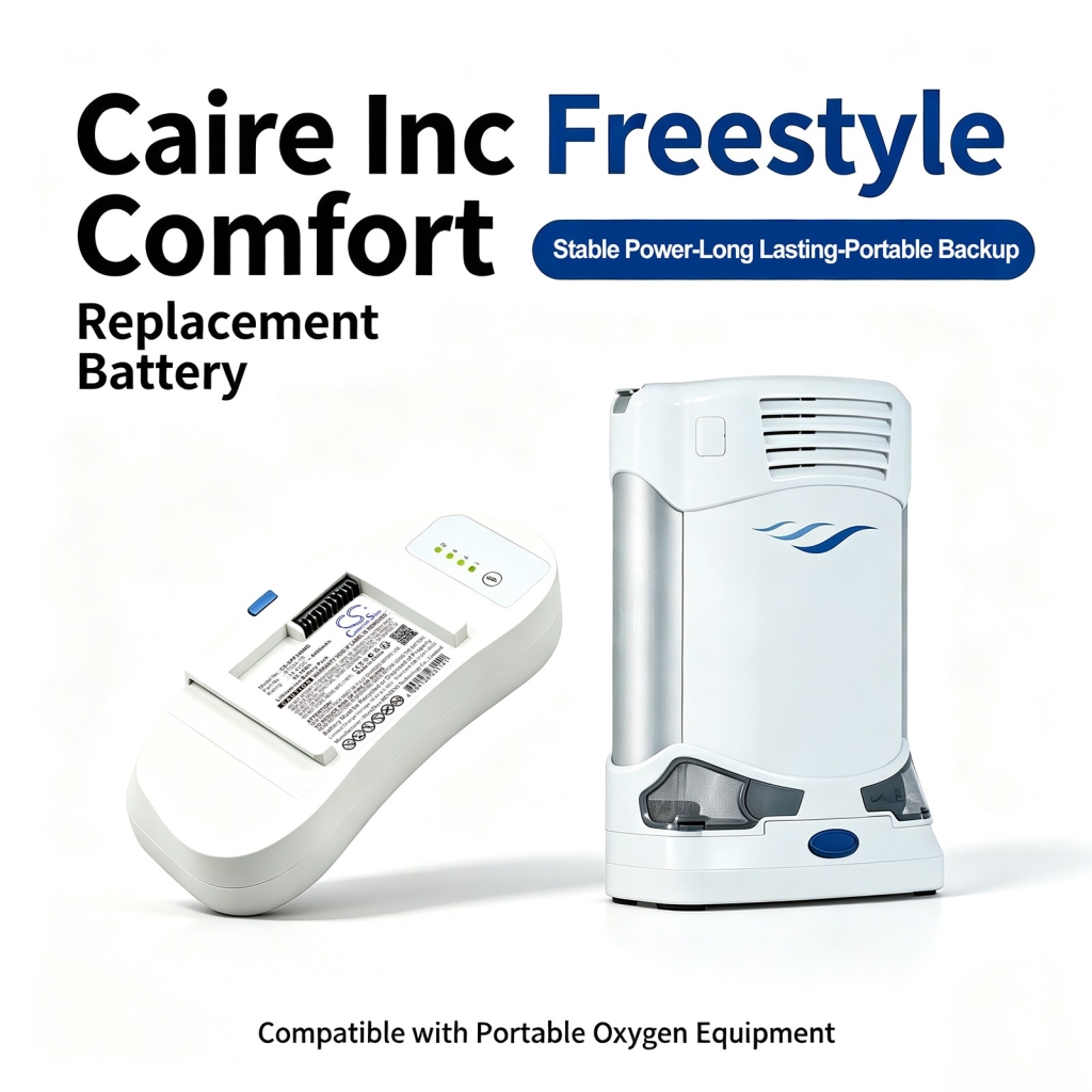 Batterier kompatibel med Caire Inc FreeStyle Comfort portable oxygen concentrator Trade Comfort Portable Concentrator CS-SPF340MD