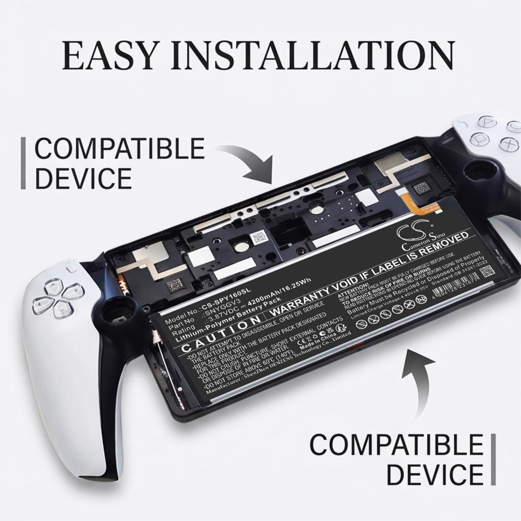 Batteries compatible with Sony CFI-Y1016 CFI-Y1016 CS-SPY160SL