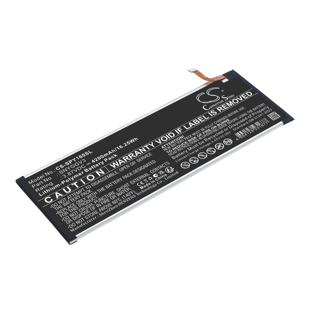 Batteries compatible with Sony CFI-Y1016 CFI-Y1016 CS-SPY160SL