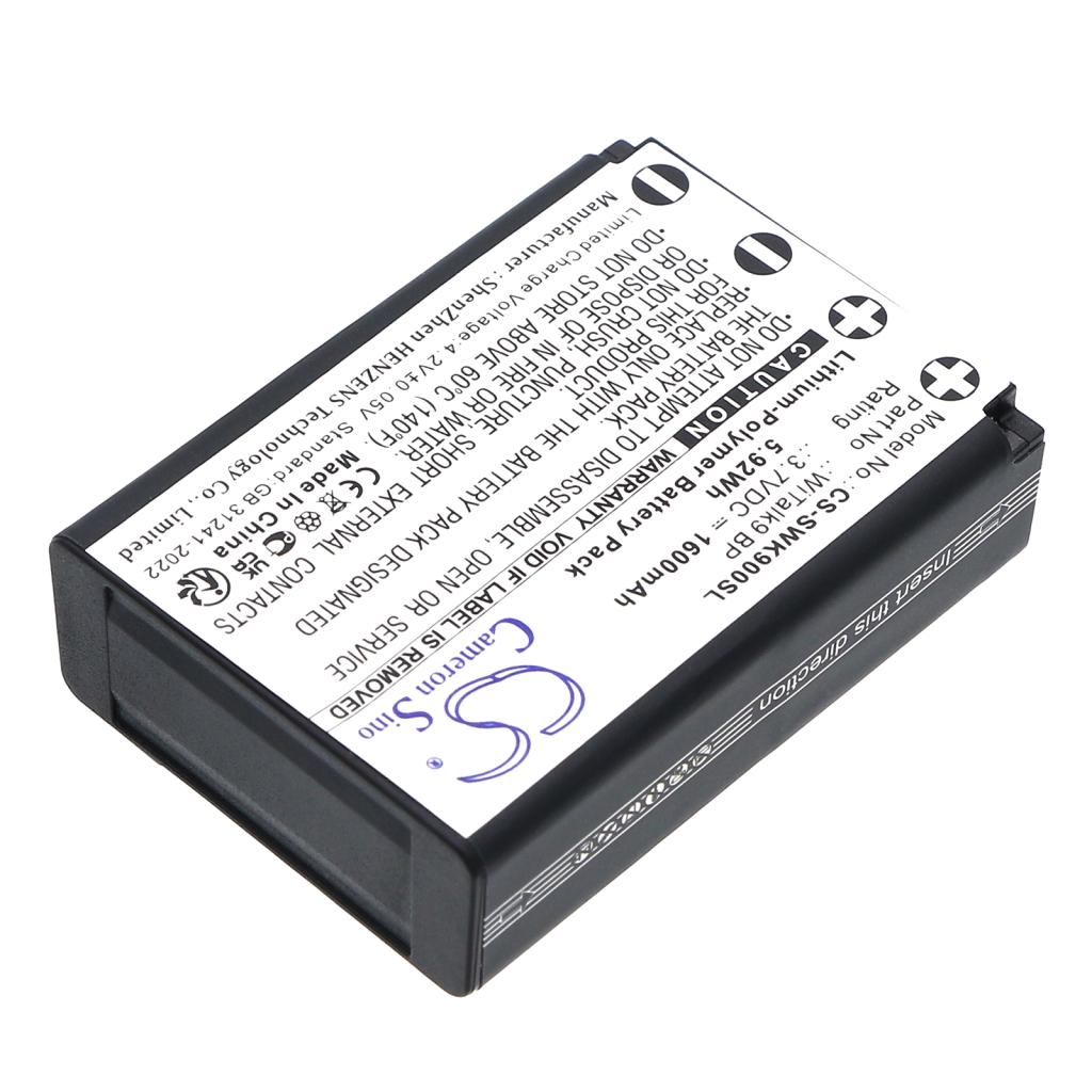 Compatible battery replacement for Saramonic WITALK9 BP