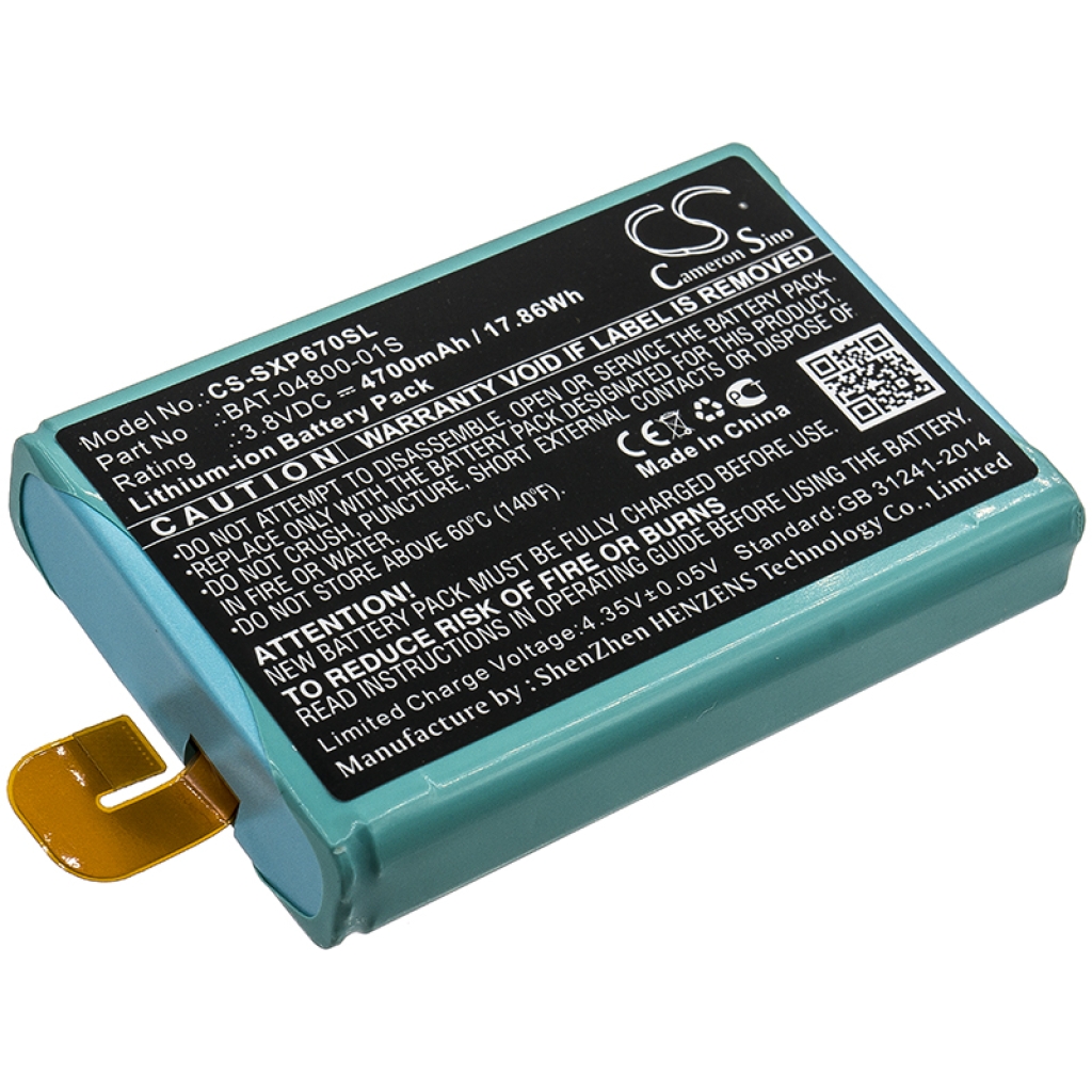 Battery Replaces BAT-04800-01S