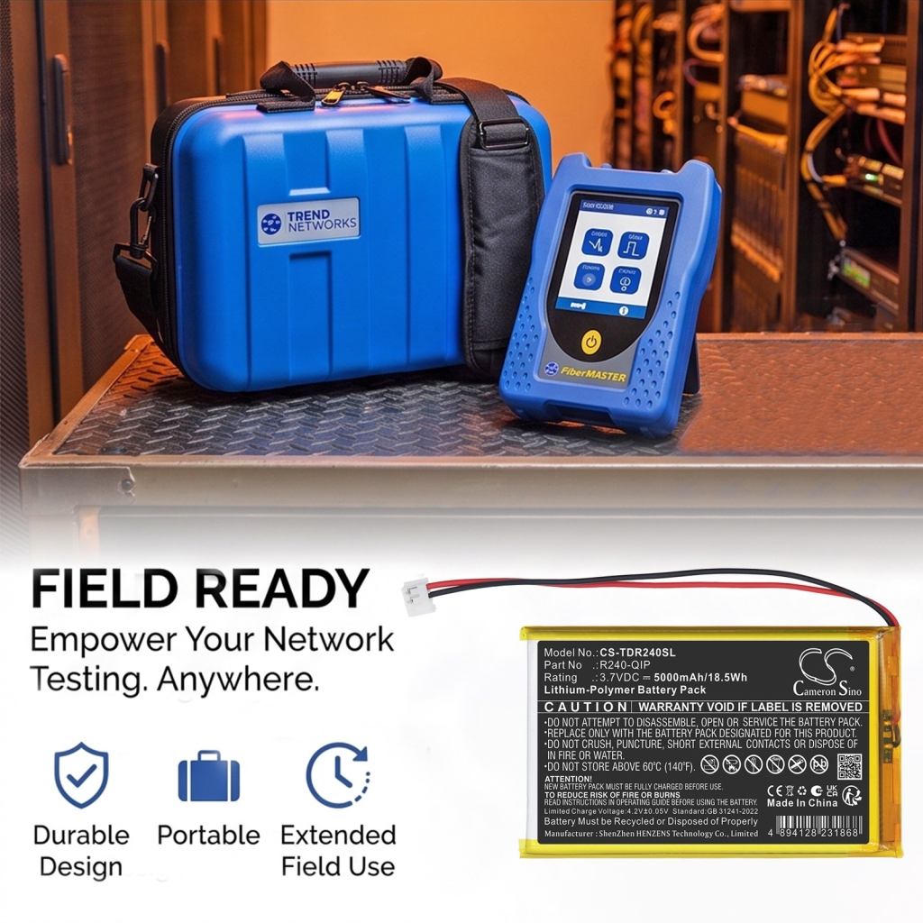 Batteries compatible with Trend-Networks FiberMASTER OTDR CS-TDR240SL