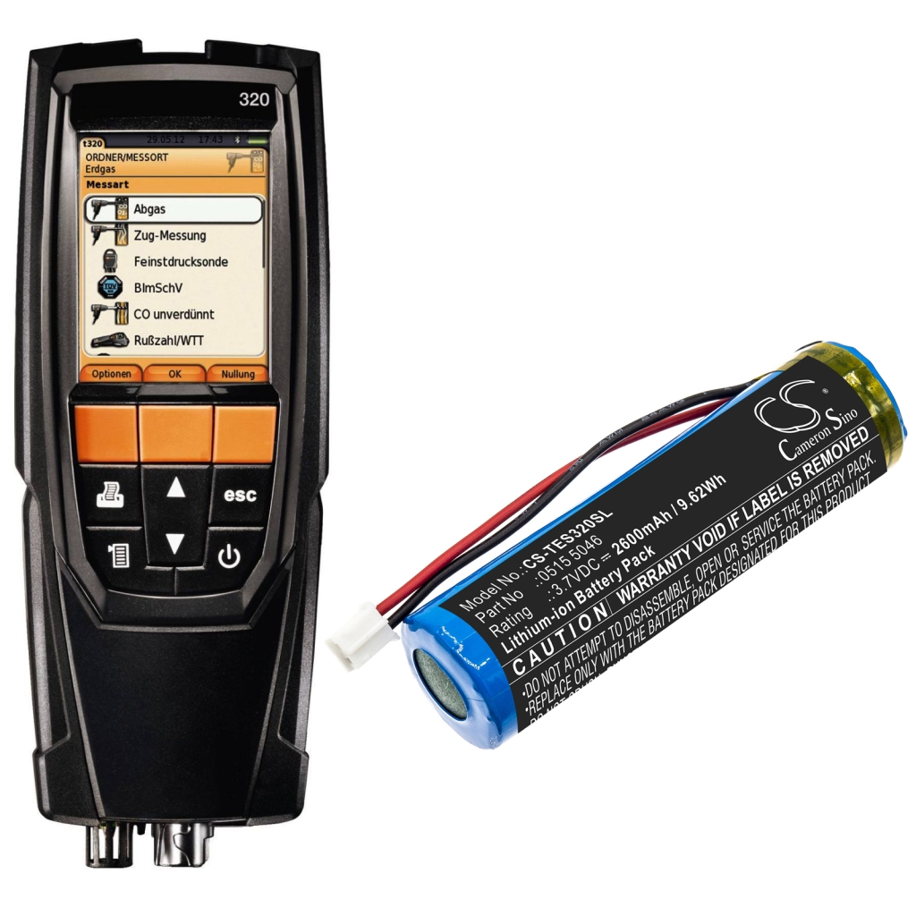 Compatible battery replacement for Testo 0515 5046