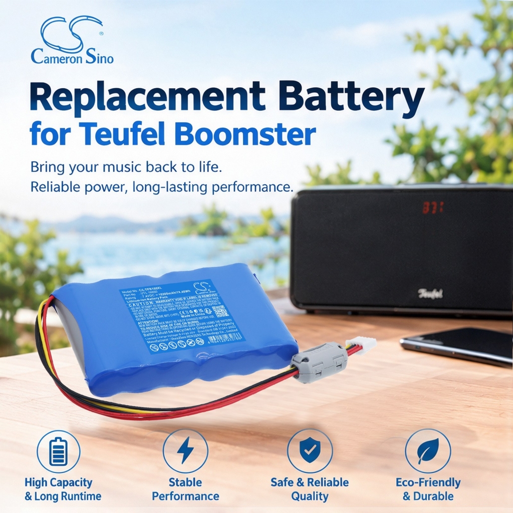 Batterier kompatibel med Teufel Boomster Boomster BT SPEAKER CS-TFB100XL