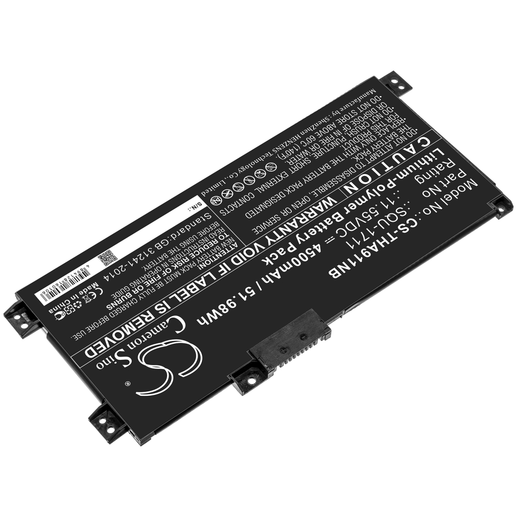 Batterier till bärbara datorer Thunderobot CS-THA911NB