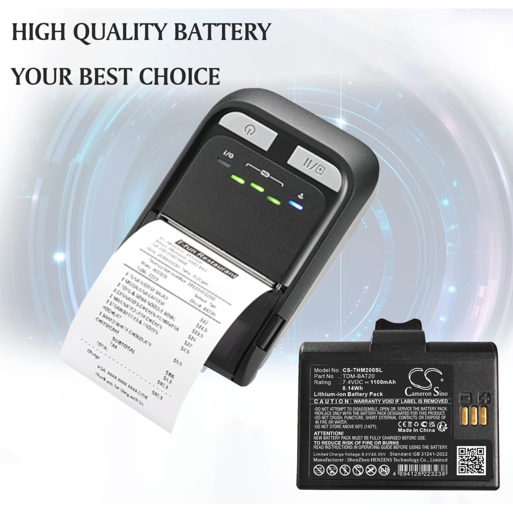 Batterier för skrivare Tsc CS-THM200SL