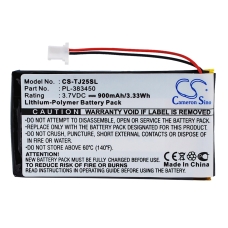 Kompatibel batteribyte för Sony PL-383450