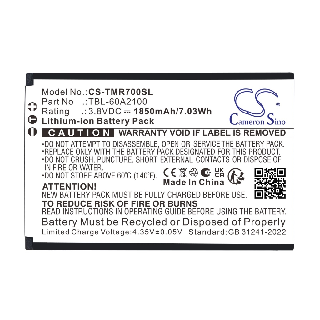 Batterier kompatibel med TP-Link TL-M7000 TL-M7000 CS-TMR700SL