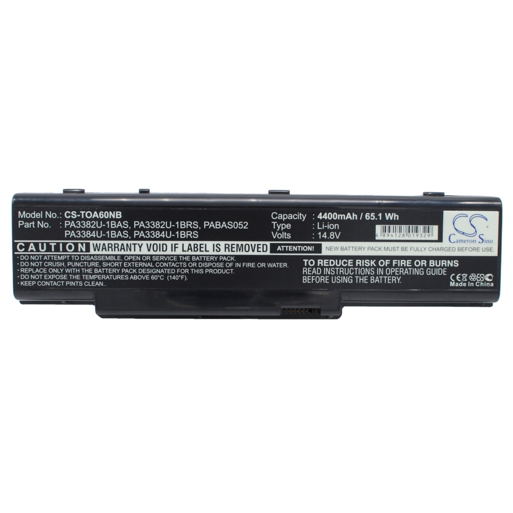 Notebook battery Toshiba Satellite A60-302
