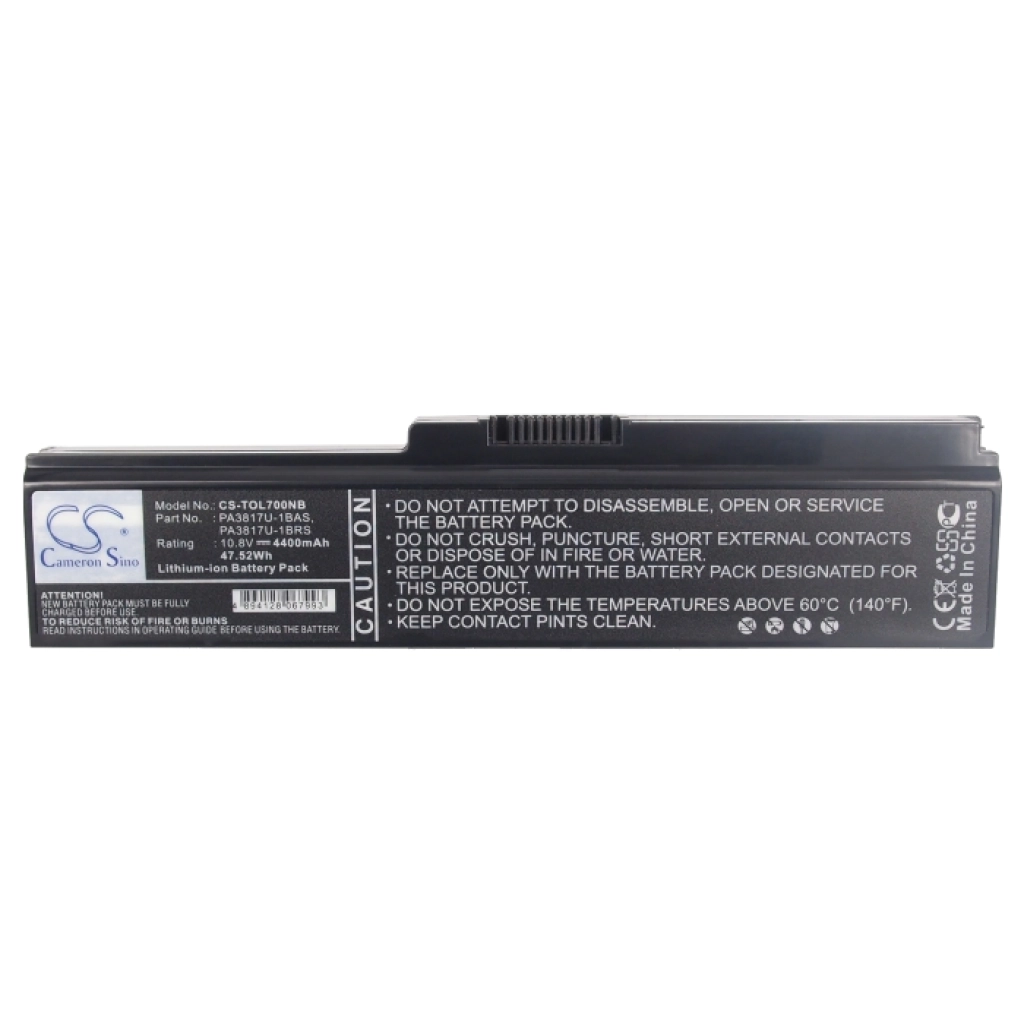 Batterier till bärbara datorer Toshiba Satellite L770D