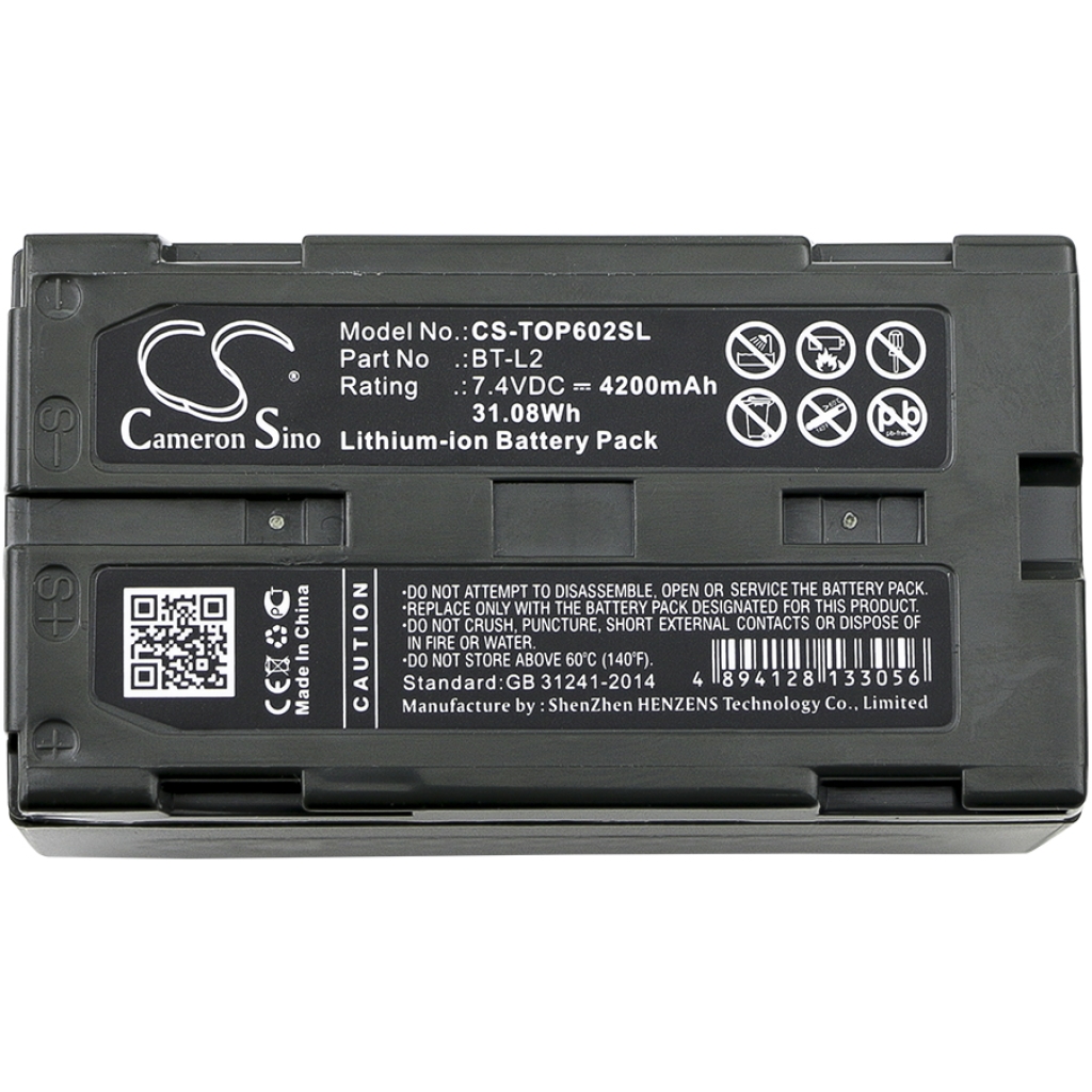 Batterier för verktyg Topcon CS-TOP602SL