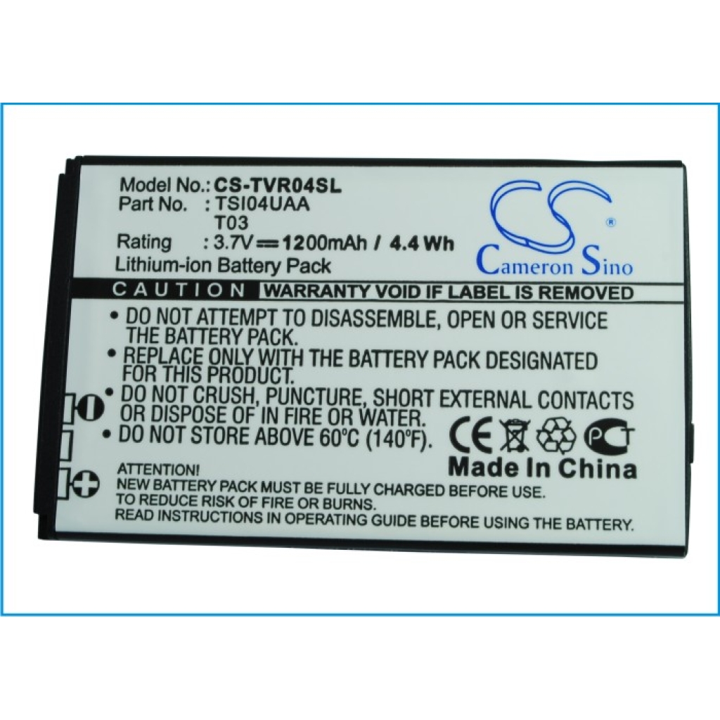 Batteri kompatibel med Toshiba CS-TVR04SL