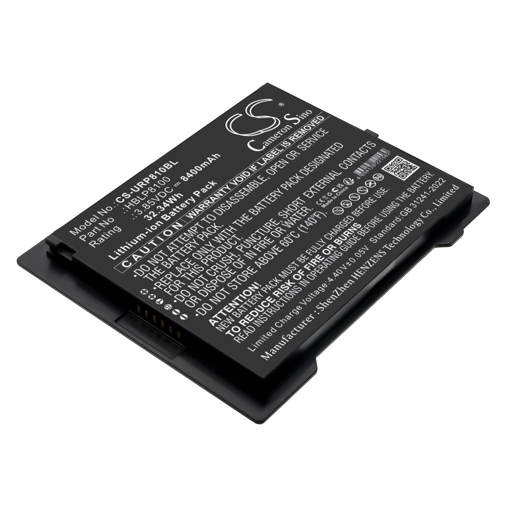 Batterier för skanner Urovo CS-URP810BL