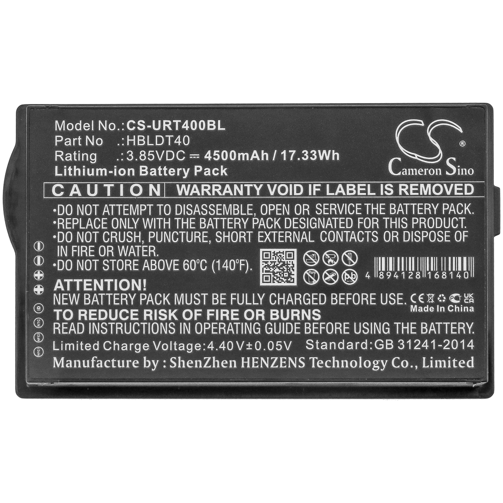 Batterier för skanner Urovo CS-URT400BL
