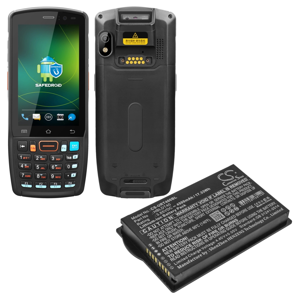 Batterier för skanner Urovo CS-URT400BL