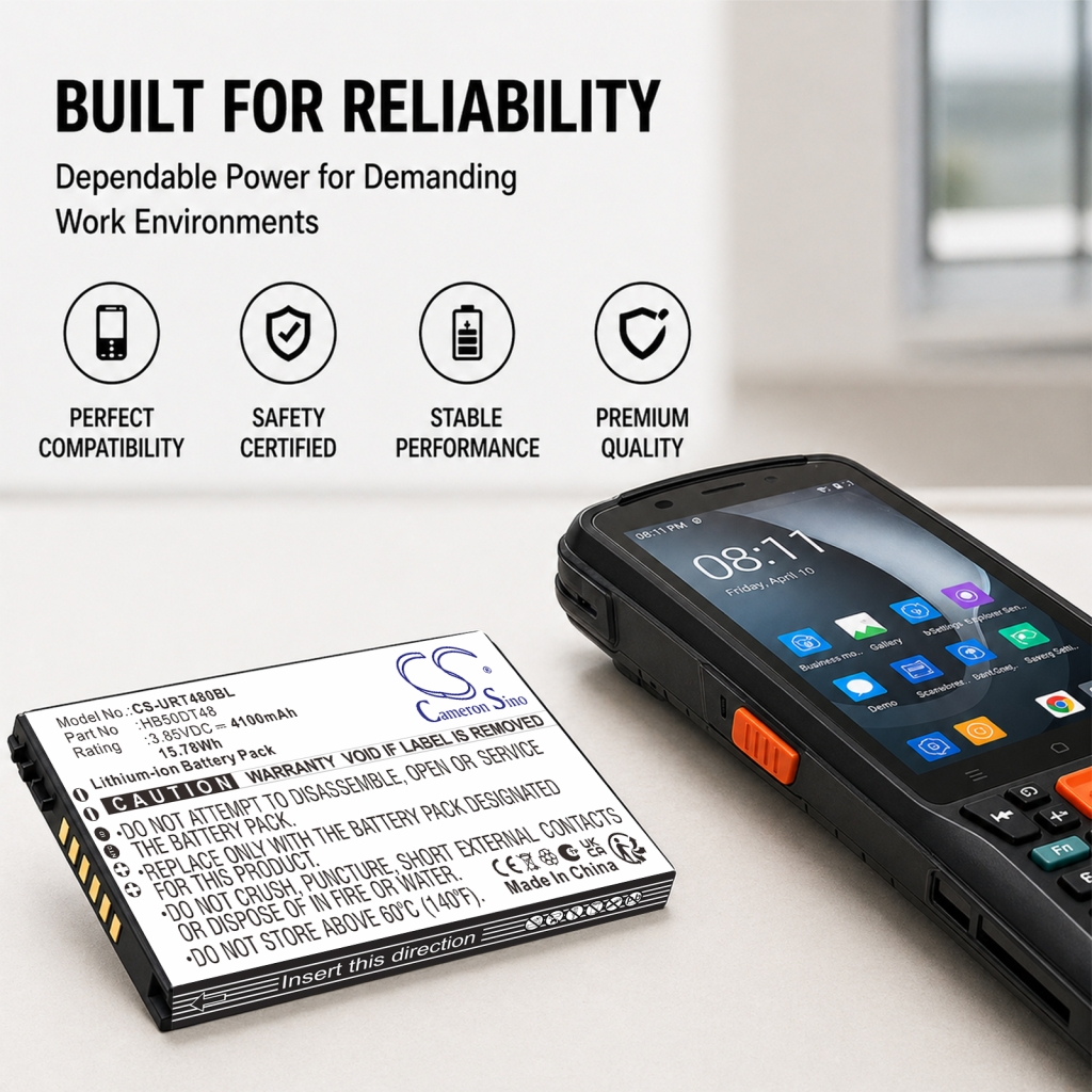 Batteri kompatibel med Urovo CS-URT480BL