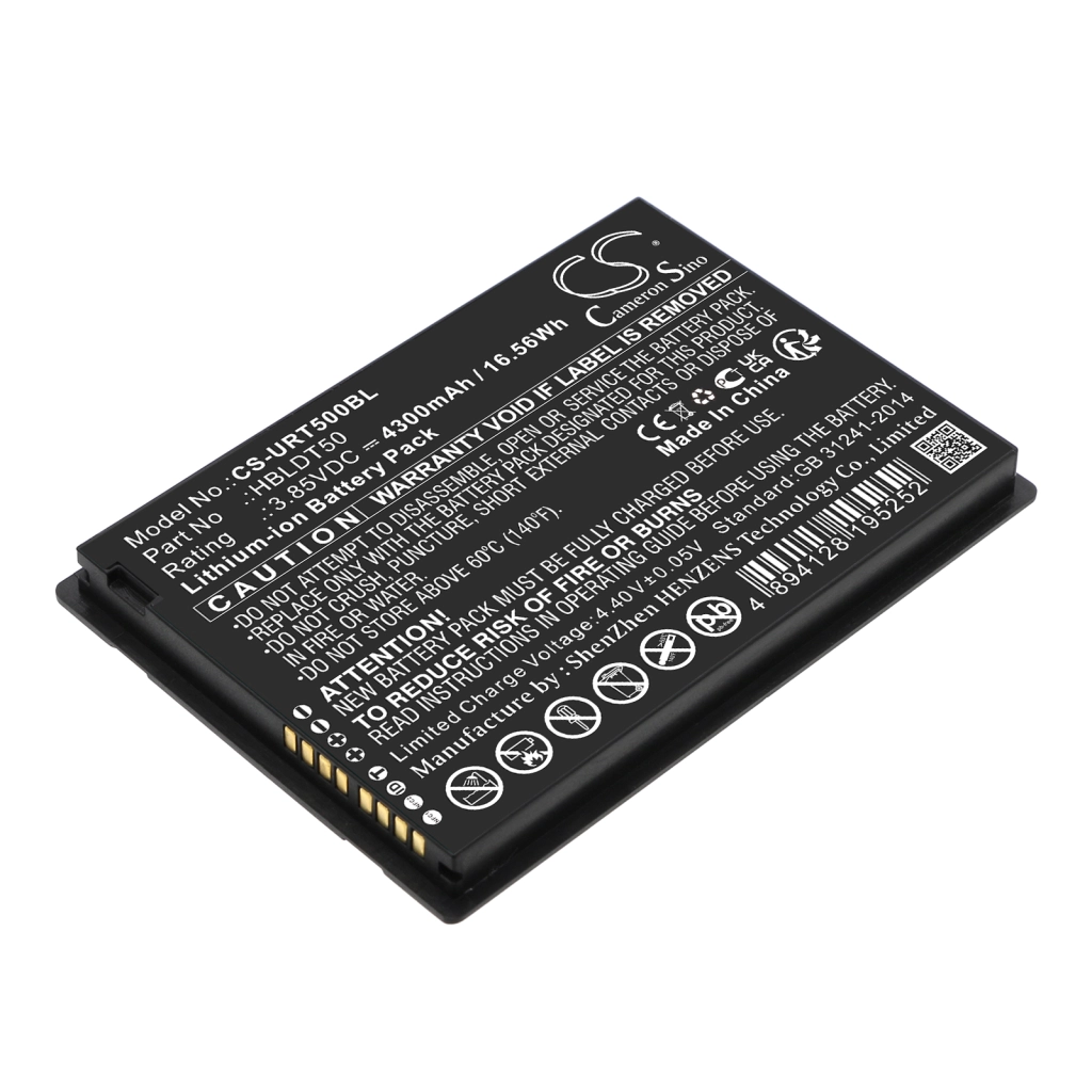 Batterier för skanner Urovo CS-URT500BL
