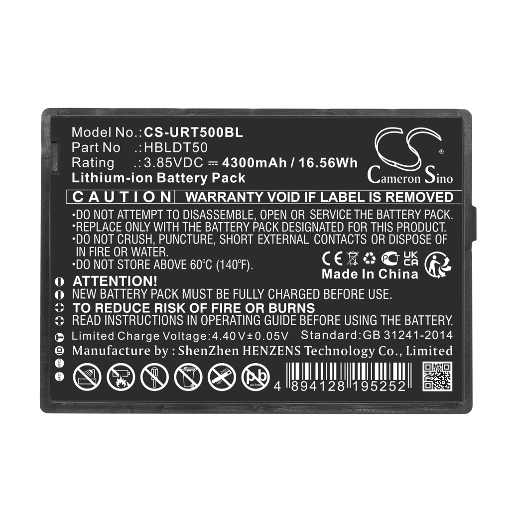 Batterier för skanner Urovo CS-URT500BL