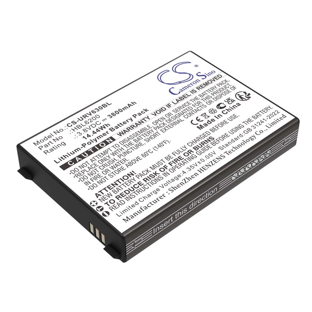 Batterier för skanner Urovo CS-URV630BL