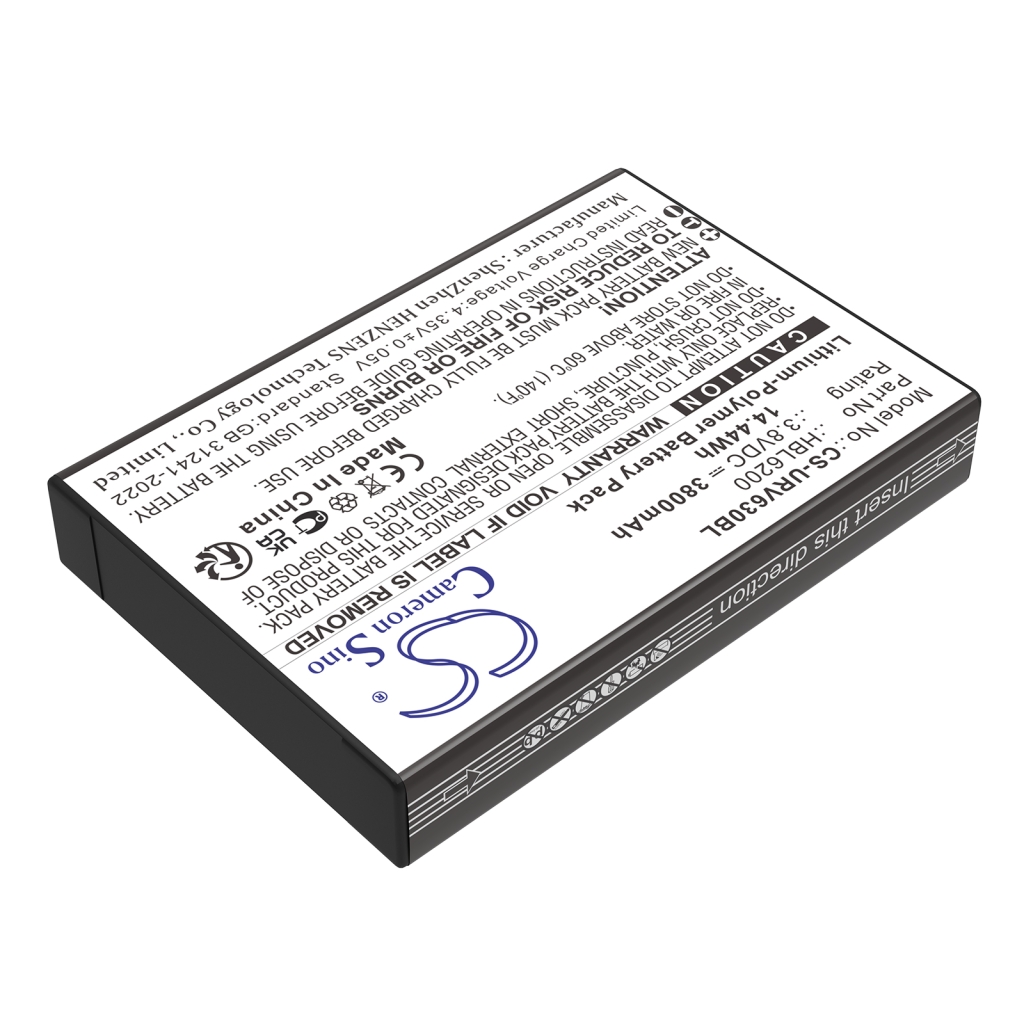 Batterier för skanner Urovo CS-URV630BL