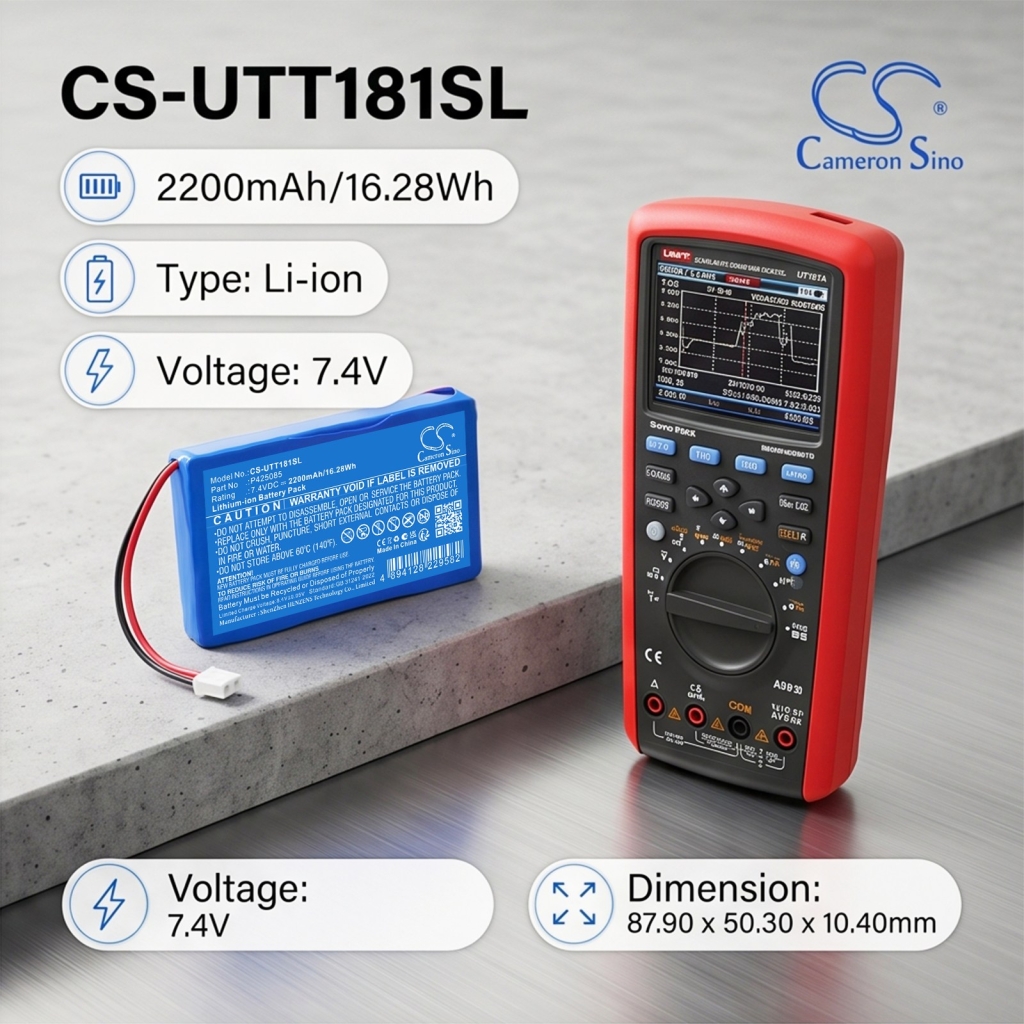 Battery compatible with Uni-t CS-UTT181SL
