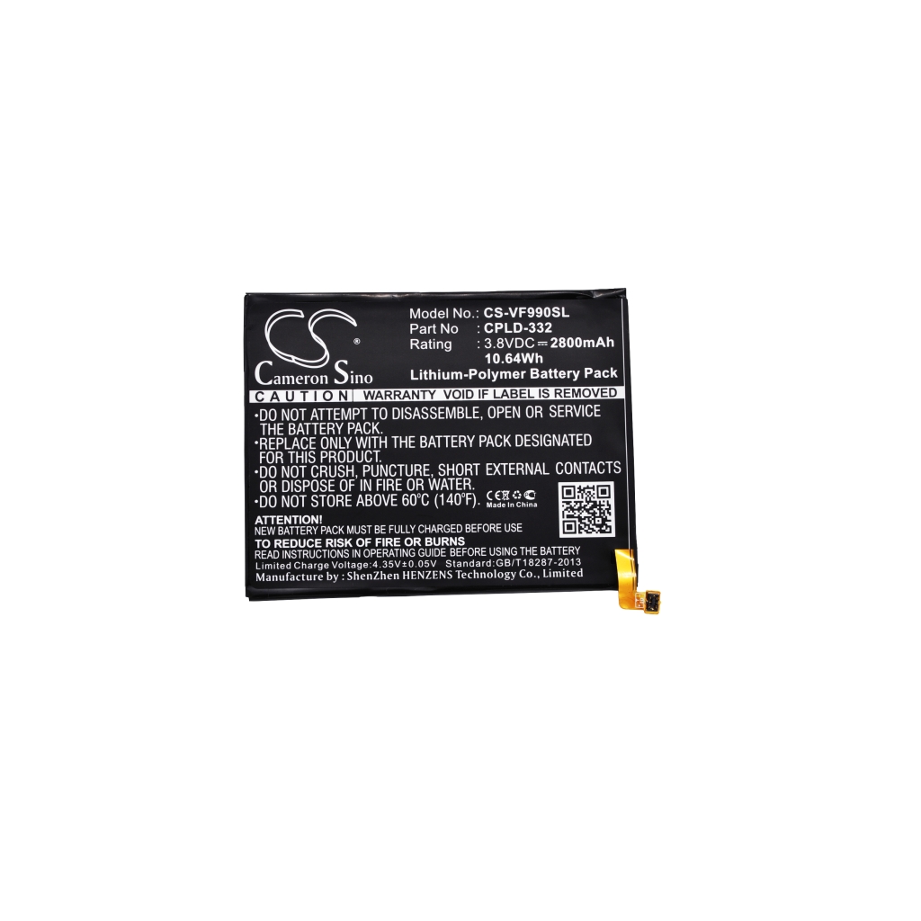 Batteri kompatibel med Vodafone CS-VF990SL