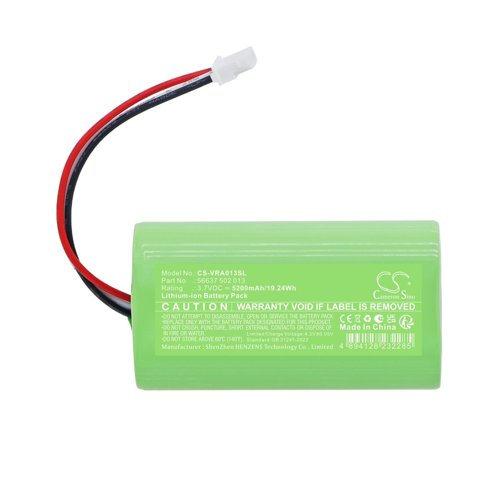 Batterier kompatibel med VARTA 56637 502 013 CS-VRA013SL