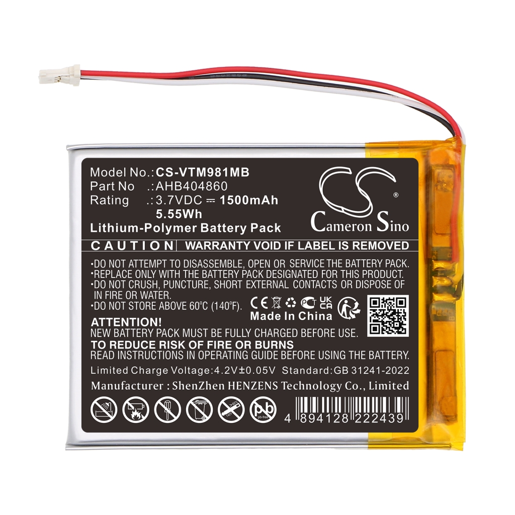 Batterier till babyvakter Vtech CS-VTM981MB