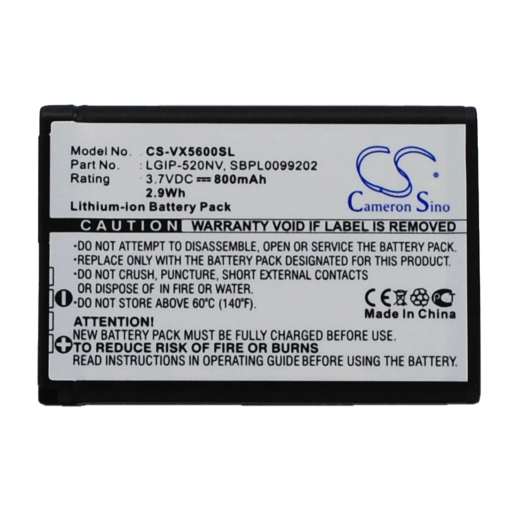Batterier till mobiltelefoner LG Revere