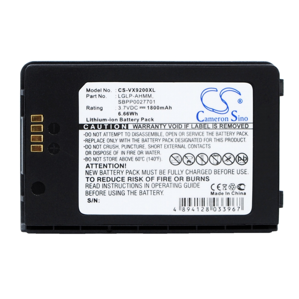 Batteri kompatibel med LG CS-VX9200XL