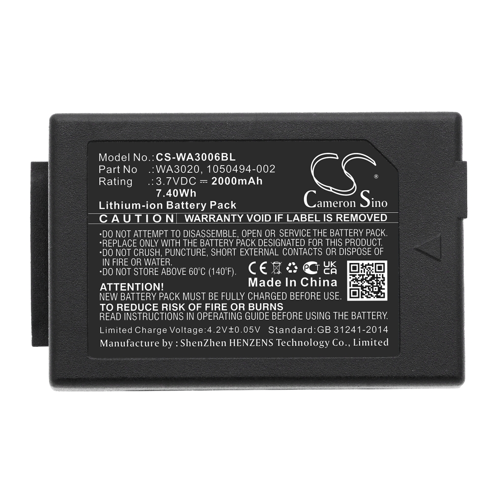 BarCode, Scanner Battery PSION WA3006